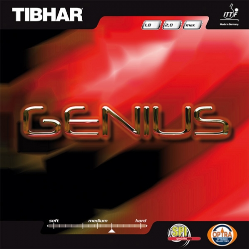 (tibhar) 티바 탁구러버 제니우스 - 천연고무 100%의 뛰어난 회전성능을 실현한 스핀중시형 하이텐션 러버