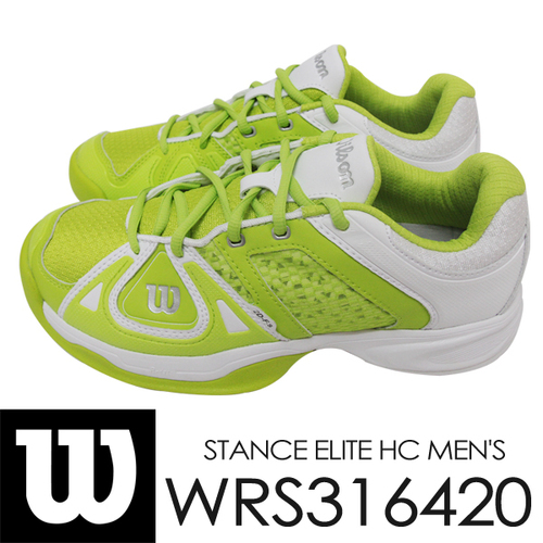 [255,275] 윌슨 남성용 테니스화 스탠스 엘리트 HC (STANCE ELITE HC) WRS316420 (화이트/라임)