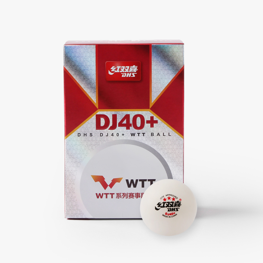 DHS 탁구공 경기용 3성 DJ40+ WTT BALL (6입) 화이트