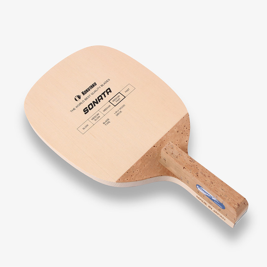 코쿠타쿠 탁구라켓 소나타 (두께: 10.3mm) / 히노키단판 펜홀더 목판